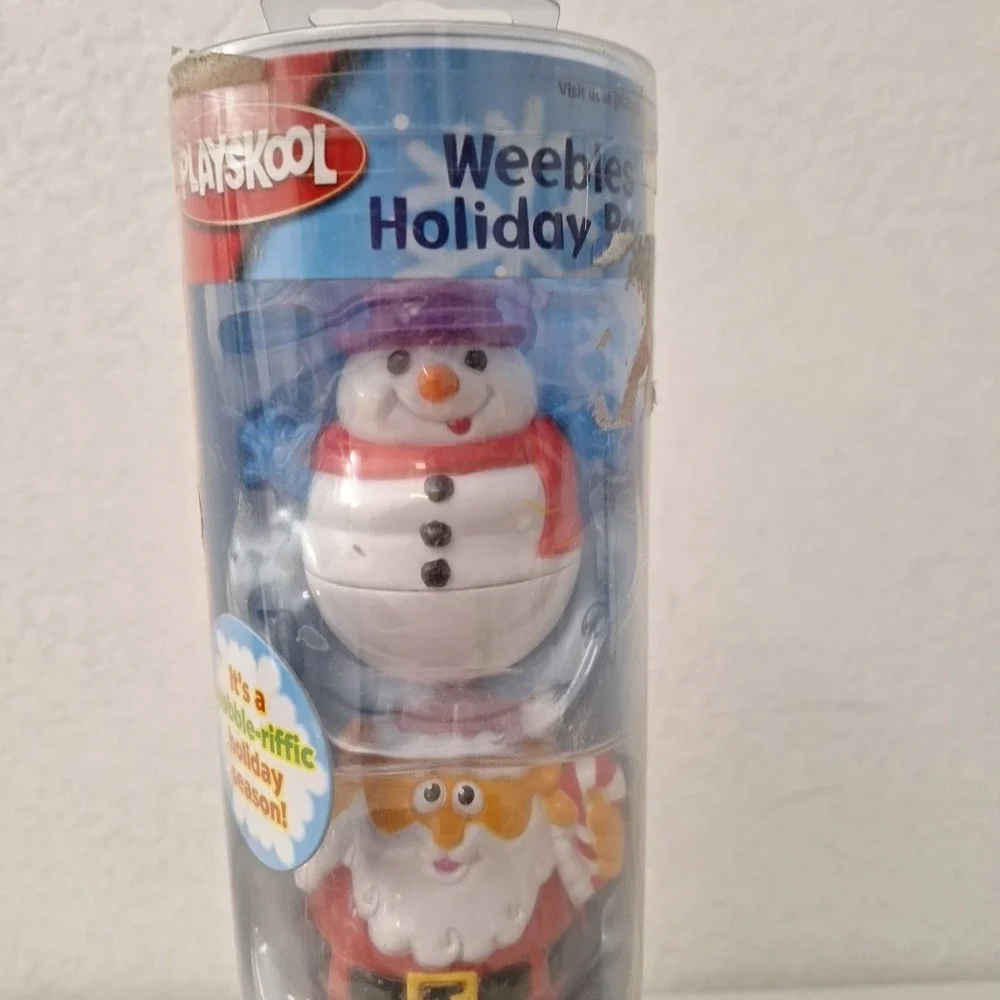 NEW PLAYSKOOL WEEBLES HOLIDAY PACK 3 FIGURES SANTA, REINDEER & SNOWMAN Lot